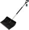 KOTARBAU® Schneeschaufel Schneeschieber 54cm mit Aluminiumstiel Verstärkt Kunststoff Schild mit Metallbeschlag mit Ergonomischem Griff Schwarz 136 cm