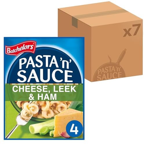 Batchelors Pasta 'n' Sauce Cheese, Leek & Ham Pasta Ready Meal, 99 g Packet (Pack of 7)
