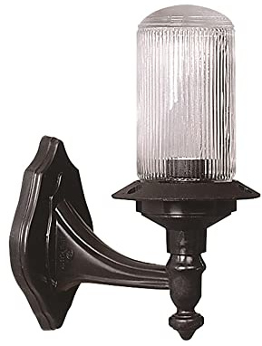 Wandleuchte für den Außenbereich, abs , schwarz, 21x16x28, Fassung E 27 Max 60 W