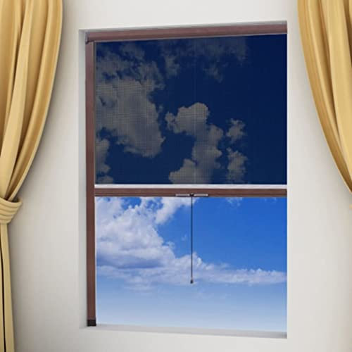 TEKEET Insektenschutzgitter für Fenster 80 x 170 cm braun