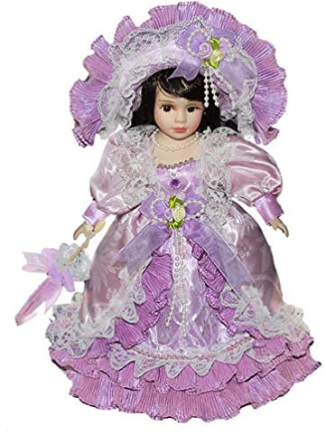 KieTeiiK Viktorianisches Porzellan Mädchen für Puppen Actionfiguren Zubehör - Elegantes Porzellan Mit Ständer - Kindergeschenk
