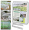 ‎CTDMJ Gemüseschutznetz 3MX3M Gemüsenetz Garten Feinmaschig mit 20 U-Förmigen Erdanker Insektenschutznetz, Pflanzenschutznetz, Feinmaschig, Insektennetz, für Pflanzen Gemüse Blumen Obstgarten(0,8mm)