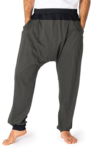 PANASIAM Baggy Pants Chill Fit Ch04, Gray Black, XL
