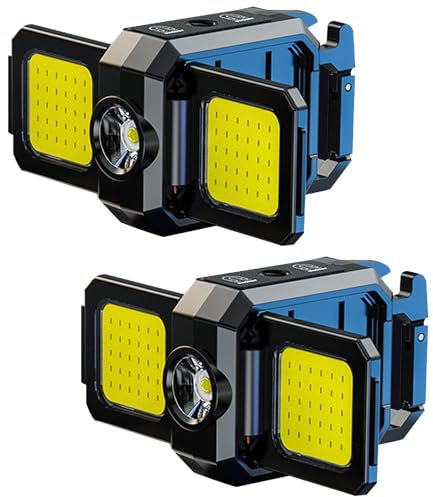 MVIOCS Wiederaufladbare Schlüsselanhänger-Taschenlampe, 800 Lumen, kompakte und tragbare Mini-COB-Arbeitsleuchte, winzige LED-Schlüsselanhänger-Lichter mit eingebautem Akku, ideal für Outdoor, Alltag