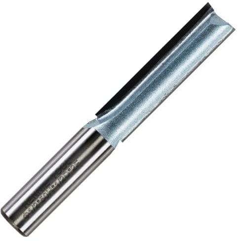 Rennie Tools - 12.7mm (1/2) Cutting Diameter x 50mm Flute x 1/2 Shank TCT Tipped 2 Flute Straight Router Cutter Bit. Compatible With Makita Trend Festool Hikoki Dewalt Router Etc. 12.7mm Router Bit