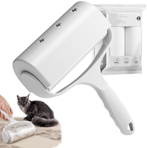 Fusselrolle,Wiederverwendbarer Hundehaarentferner - Hundehaarentferner mit Staubschutz, effiziente Fusselrollen für Tierhaare für den Hausgebrauch, Teppich, Sofa, Laken