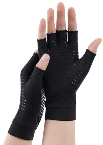 Anti-Arthritis Kompressionshandschuhe (M,1x Paar schwarz)