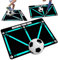 YUJUVI Fußballmatte Fußball Trainingsmatte 60x90 cm Fussball Schritt Trainingsmattem Rutschfeste Fußball Schritt Trainingsmatte Ballkontrolle Stoßdämpfende Fussball Matte