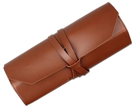 Vintage PU Tool Roll Pouches Portable Wrench Roll For Barbers Woodworker Painter Chisels Tool PU Storage Bag