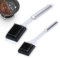 Grillbürste Edelstahl, Drahtbürste Grill, Profi Edelstahl Grill-Reinigungsbürste, Grill-Bürste Cleaning Brush Grill Zubehör Grillbürste für Gussrost für Gas, Holzkohle, Elektro, Infrarot (2pcs)