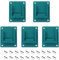 YFaith Support de Machine Mural Outils, 5 Pièces Support Machine pour Outils Perçage, Bleu Porte-Outils Batterie, avec Vis, Tubes D'expansion, pour Makita, pour Bosch 14,4 V/18 V Outils Électriques