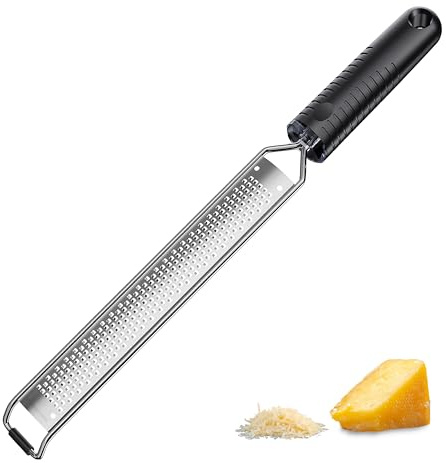 Lemon Zester, Cheese Grater for Parmesan,Ginger, Garlic, Nutmeg, Chocolate,15 inch