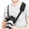 CELLONIC Universal Quick Release DSLR Camera Strap and Shoulder Sling 1/4 - Padded, Ergonomic, Comfortable, Adjustable Camera Harness Compatible with Canon, Sony, Nikon, Olympus, Panasonic - Black