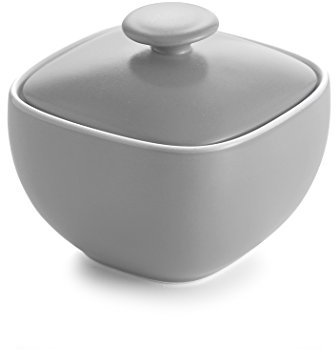 Nambé MT1040 Pop Sugar Bowl-Slate, Stoneware
