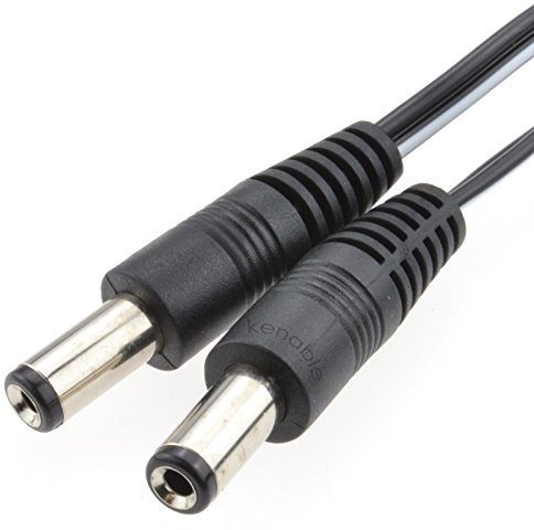 kenable 2,1 mm x 5,5 mm DC Anschluss Anschlusskabel Männlich Zum Männlich Strom Kabel 2 m [2 Meter/2m]