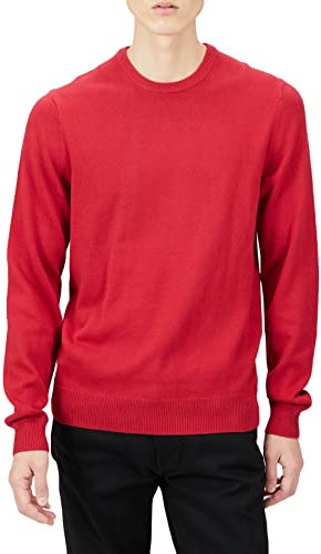 Amazon Essentials Men's Crewneck Sweater (Available in Big & Tall), Red, X-Large