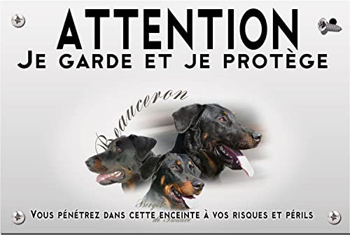 Pets-easy Panneau Attention au chien beauceron