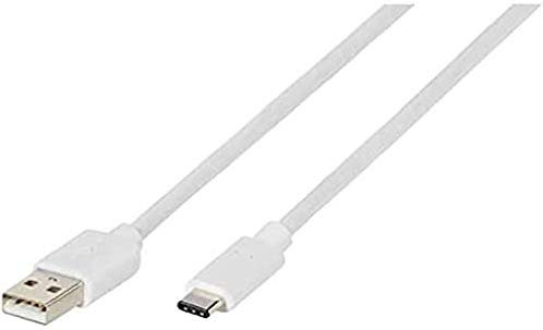 Vivanco 38757 USB-Datenkabel Typ C, 2m USB 2.0, weiß