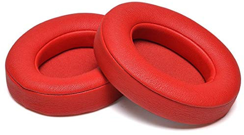 HualuBro Replacement Ear Pads Earpad Cushions Cover for Beats Studio 2.0 Wired, Wireless B0500 B0501, Beats Studio 3.0 Headphones (Red)