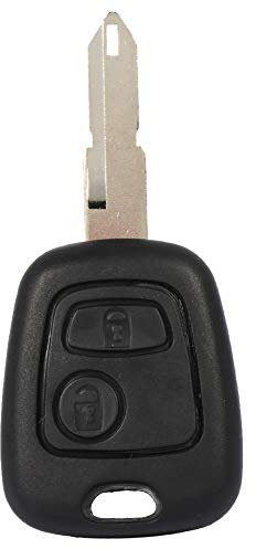 Fydun 2 Boutons Uncut Lame Vierge à Distance Auto clé de Voiture fob Shell Remplacement pour 206