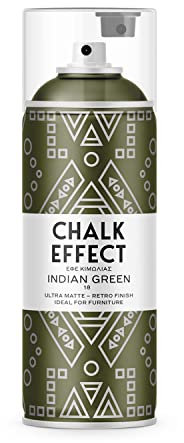 CL COSMOS LAC Kreidefarbe Spray Chalk Effect - hochwertige chalky Kreidesprühfarbe Farbspray - Spray Paint Farbe (Indian Green)