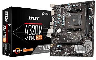 MSI A320M-A PRO MAX Intel Sockel 1151 DDR4 m.2 USB 3.2 Gen 1 HDMI ATX Motherboard