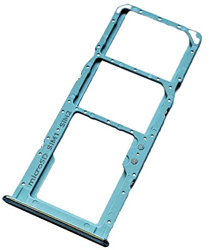Dual SIM Kartenhalter passend für Samsung Galaxy A51, Originalersatz, Blau