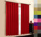 A-TEXTILE-24 Hochqualitativer Verdunkelungsvorhang nach Maß, Kräuselband, auf Maß vorhänge, Maßanfertigung, Gardinen nach Maß, Vorhang, Rot (Höhe: 300cm x Breite: 145cm)