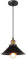 iDEGU Lámpara Colgante Vintage, 22CM Lámparas de Techo Retro de Metal Estilo Edison Industrial E27 Iluminación Luz de Techo Colgante para Comedor, Cocina, Salón, Bar, Restaurante (1 Pieza Negro)