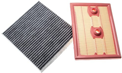 vhbw Autofilter Set 2 tlg. kompatibel mit VW Golf VII (5G1, BQ1, BE1, BE2) 1.2 TSI - 1x Luftfilter, 1x Aktivkohlefilter