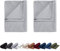 EllaTex Doppelpack Renforce Bettlaken Haustuch aus 100% Baumwolle ohne Gummizug, Farbe: Silbergrau, Größe: 2er Pack 140 x 200 cm