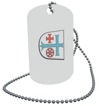 U24 Dog Tag Erkennungsmarke ID Tag an Kette Flagge Mainz OT Weisenau Alu 30 x 50 mm