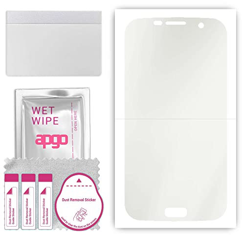 apgo Hydrogel Schutzfolie, Matt, kompatibel mit Samsung Galaxy S7 edge, flexibele Displayschutzfolie, Folie mit Positionierhilfe, Anti-Fingerprint, kratzfest, einfache Montage
