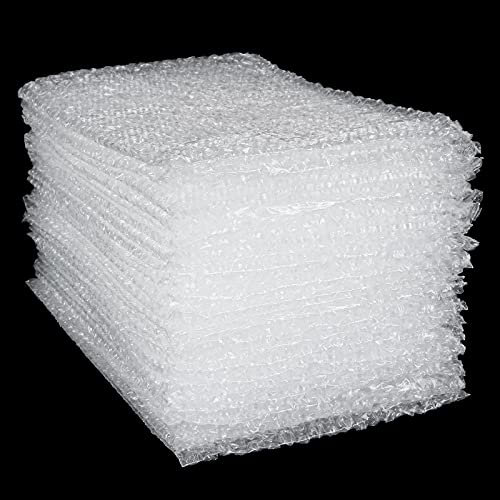 CYEAH 100 Stück transparente Luftpolsterbeutel, 15,2 x 25,4 cm Luftpolstertaschen für Innenverpackung, schützende Luftpolsterfolie für Umzug, Versand und Aufbewahrung