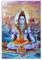 Shiva meditierender Hinduismus, Hinduismus, Gott, Göttin, religiöse Malerei, Poster, Ästhetik für Raummalerei, Leinwandkunst, 30 x 45 cm