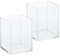 Hazrcvr 2 Pièces Range Pinceaux Maquillage Porte Stylo Organisateur de Maquillage Rangement Bureau Organisateur Transparent Carré Pot Crayon en Plastique Organisateu Papeterie Bureau pour Brosse