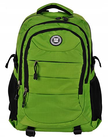 PASO Wasserdichter Sportrucksack für Damen und Herren - Bequemer Schulrucksack für Jungen und Mädchen - Leichter und ergonomischer Wanderrucksack - Schultasche - Grün