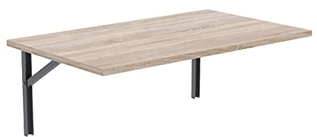 AKKE Klapptisch Wandklapptisch, klappbar, 80cm x 60cm, Sonoma