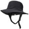 Seektop Surf Bucket Hat mit UPF 50+ UV-Schutz, breite Krempe Sonnenhut mit verstellbarem Kinnriemen für Surfen, Bootfahren, Wassersport (Schwarz)