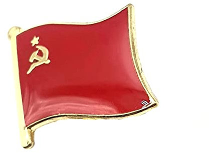 Pin's drapeau russe Union soviétique Russie en métal rouge, Métal