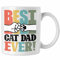 Trendation - Geschenk für besten Katzenvater: Best Cat Dad Ever Tasse Vatertag (Weiß)
