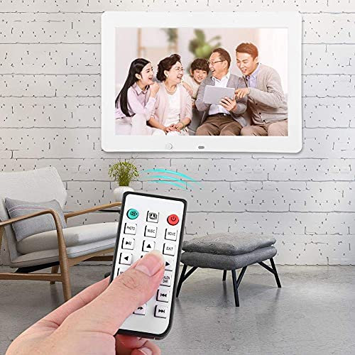 14 Inch Digital Photo Frame 1080P Digital Picture Frames 1280X800 High Resolution Full Ips Display Photo/Music/Video Player Calendar Alarm Led Electronic Album With Remote Control