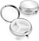 Sibba Métal Petit Pilulier Rond Portable Multifonctionnel Voyage Pilulier Boîte Organisateur De Médecine Pour Vitamines Huile De Poisson Suppléments Pour Quotidien Et Voyage (3 compartiment)