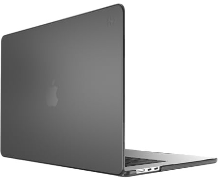 Speck SmartShell MacBook Air 15 Zoll (2023) Hülle Ultradünne Kratzfeste Hartschale Hülle Obsidian/Sweater Grau
