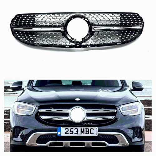 Konforhom Für Mercedes 2020+ GLC SUV COUPE X253 C253 AMG GT GLC63 Kühlergrill Chrom