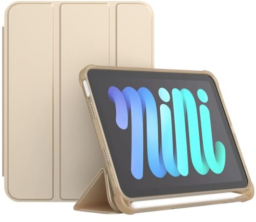 CasurvivePro Custodia per Apple iPad Mini da 1/2/3/4/5 da 7,9 pollici, con slot per matite, con supporto integrato per oro robusto