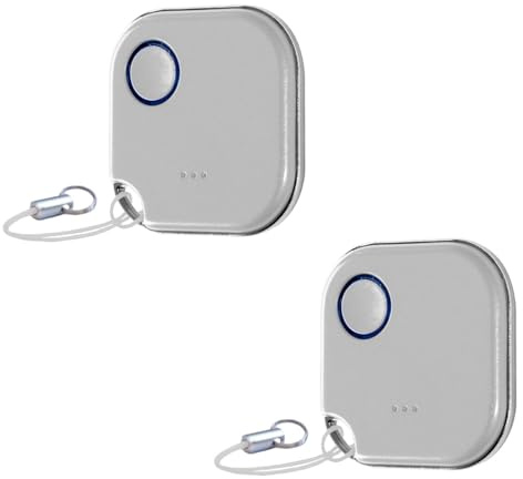 Shelly BLU Button1 | 2er Pack | Bluetooth-gesteuerter Aktions- und Szenenaktivierungsknopf Weiß | Hausautomation | iOS Android App | Lange Batterielebensdauer | LED-Anzeige | Große Reichweite