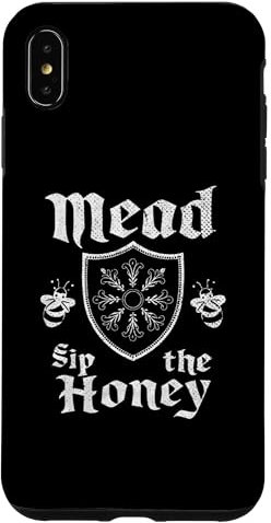 Hülle für iPhone XS Max Mead Sip The Honey | Retro Bee Drinking Met