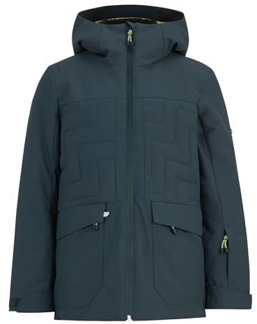 Ziener Kinder AFENI Ski-Jacke/Winterjacke | warm, atmungsaktiv, wasserdicht, dark jungle, 176