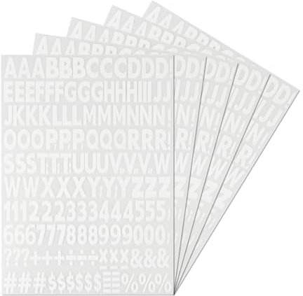 5 Blatt Buchstaben zum Aufbügeln, Bügelbild Buchstaben Aufnäher, Bügelbilder Selbst Gestalten, Nummern Buchstaben und Zahlen zum Aufbügeln für Kleidung T-Shirt Fußball Basketball Trikots DIY Dekor